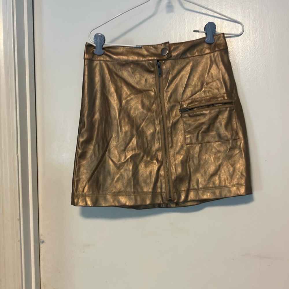 Urban Outfitters Shimmering Gold Skirt